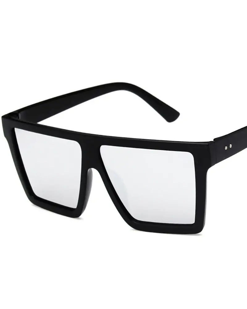 1Pair Square Frame Retro Sunglasses