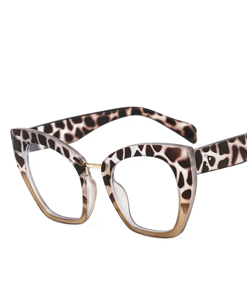 1Pair Retro Cat Eye Frame Anti Blue Light Eyeglasses