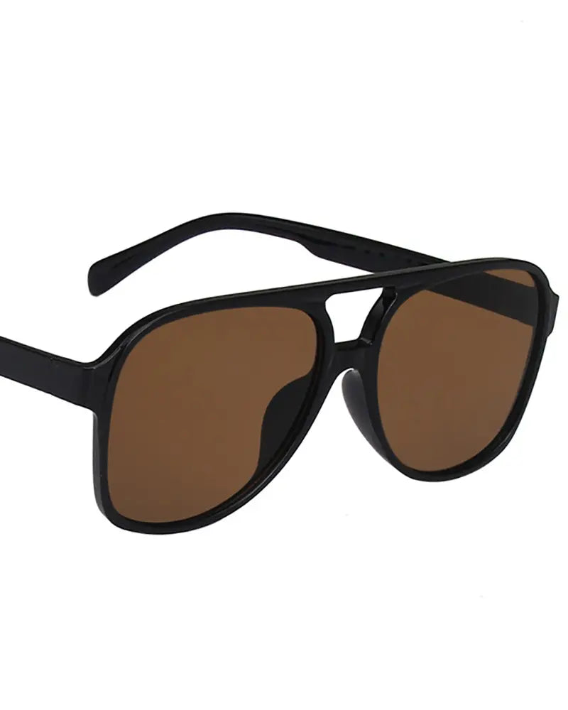 1Pair Flat Top Tinted Sunglasses