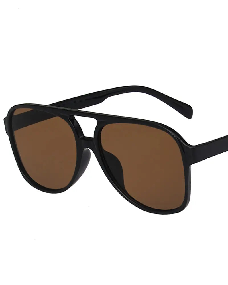 1Pair Flat Top Tinted Sunglasses