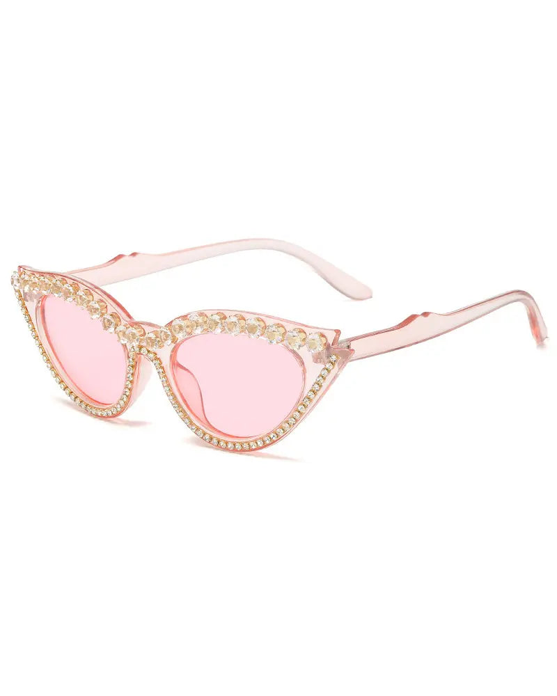 1 Pair Rhinestone Cat Eye Frame Sunglasses