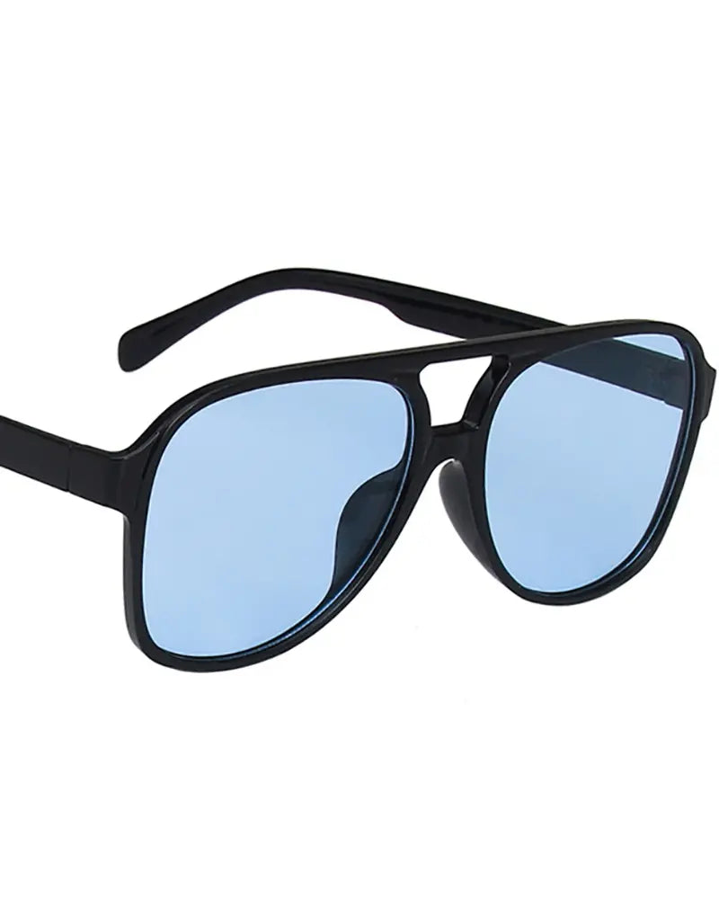 1Pair Flat Top Tinted Sunglasses