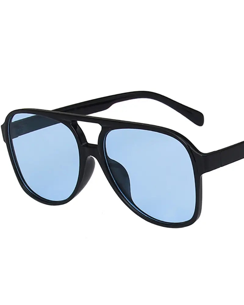 1Pair Flat Top Tinted Sunglasses