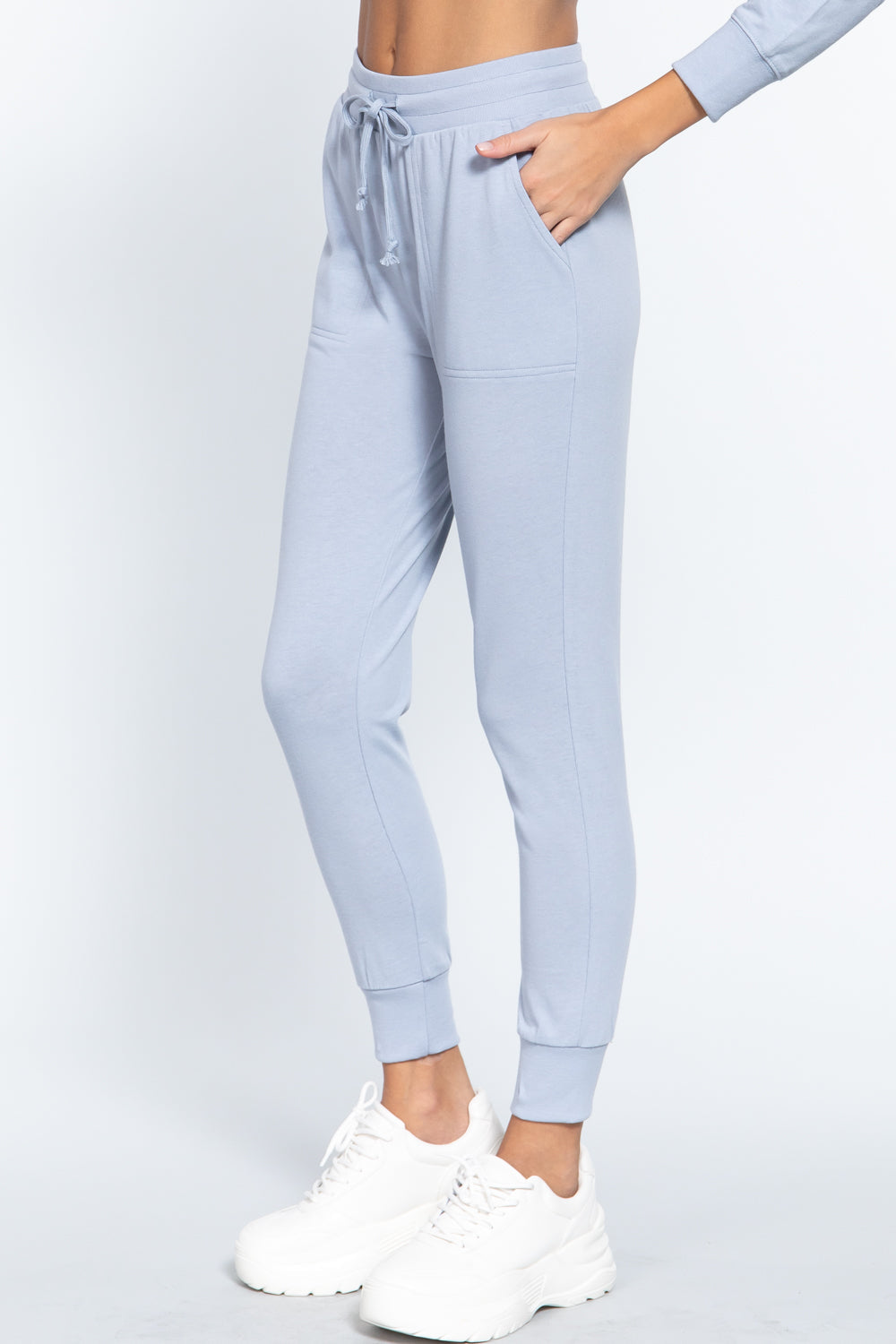 Waist Band Sweatpants With Pockets