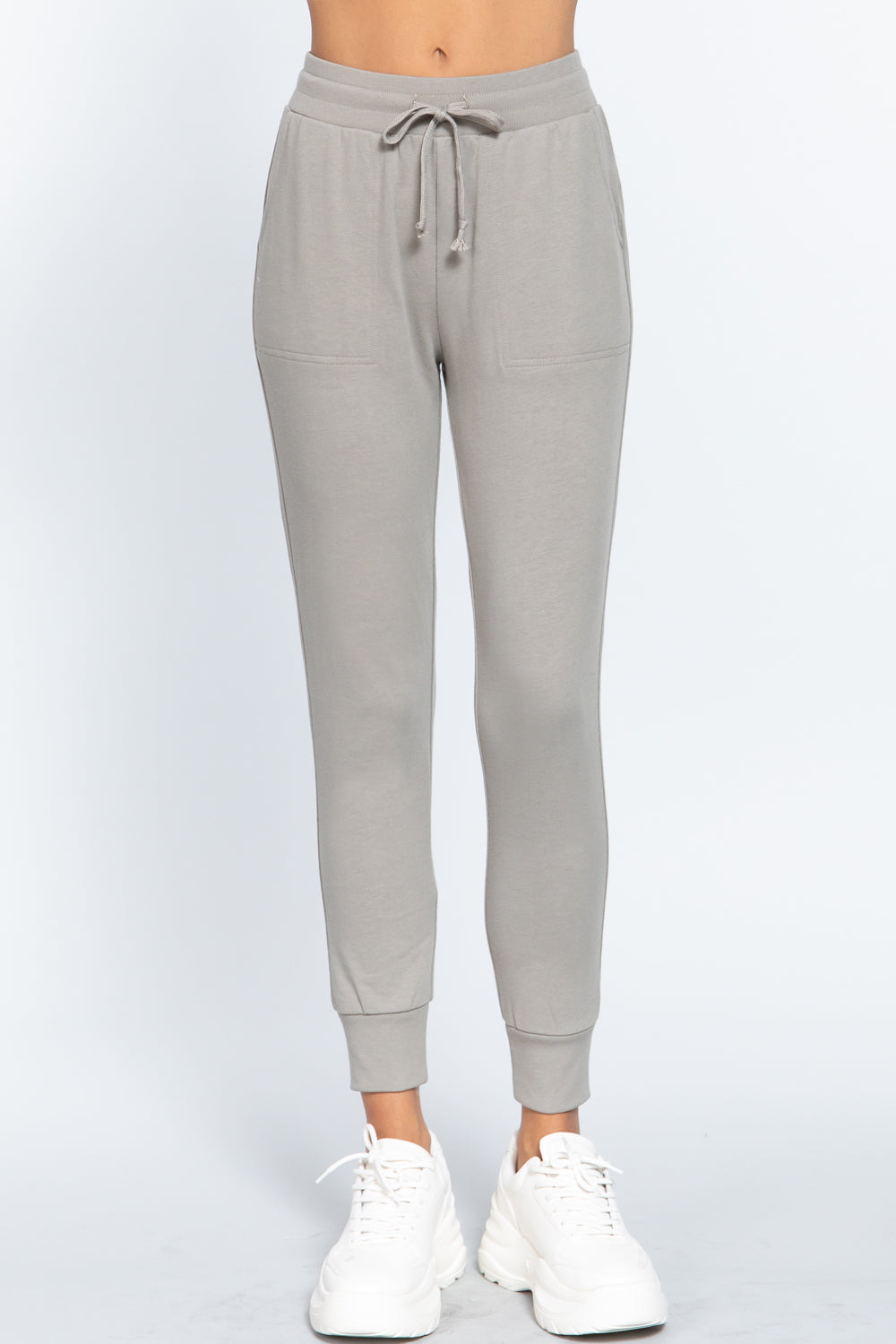 Waist Band Sweatpants With Pockets