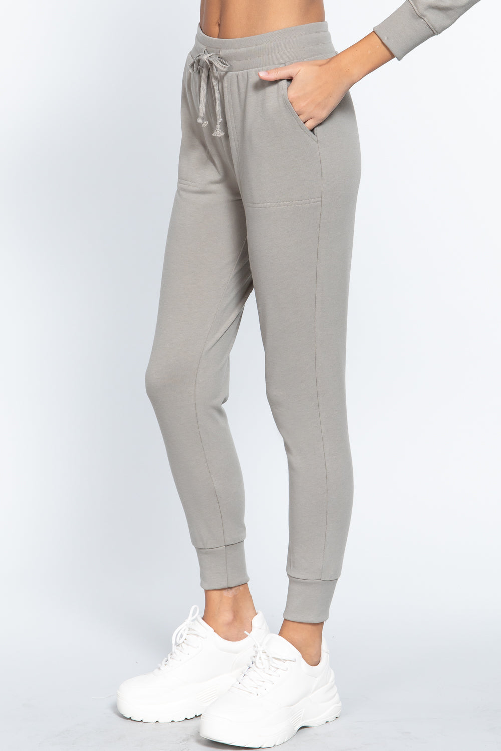 Waist Band Sweatpants With Pockets