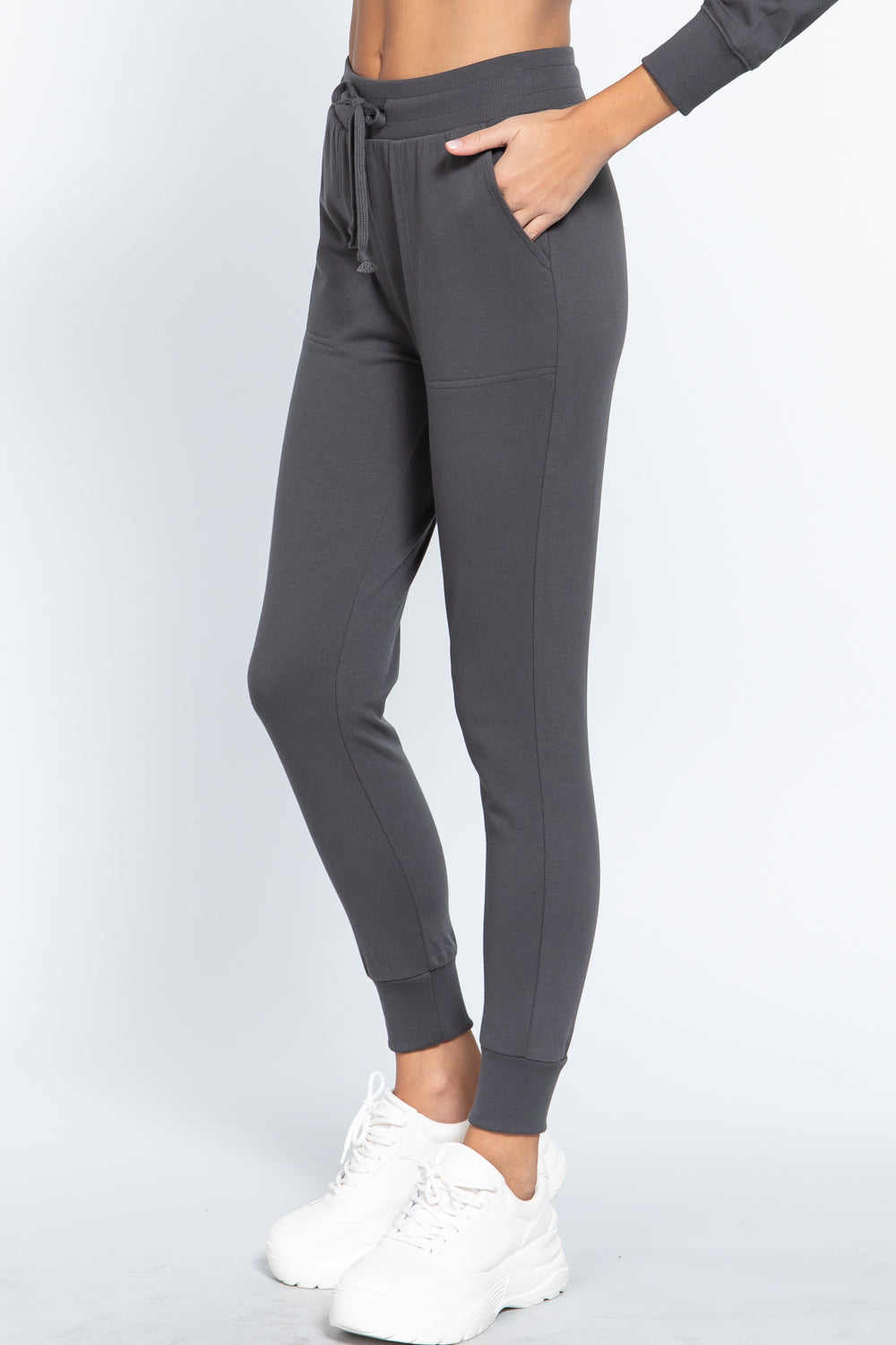 Waist Band Sweatpants With Pockets