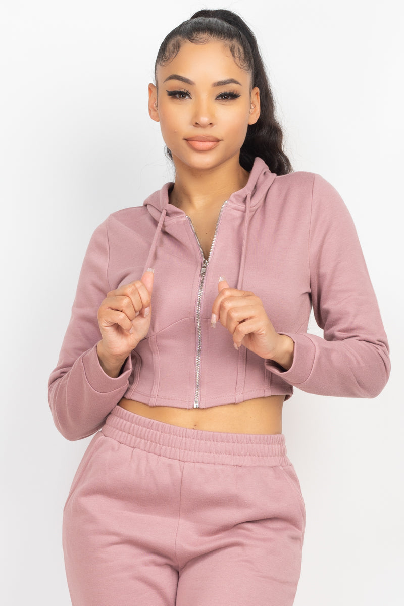 Zip-up Hoodie &amp; Jogger Pants Set