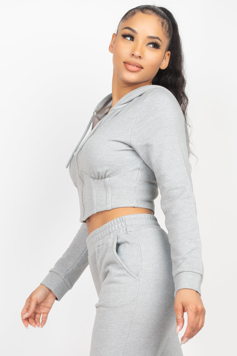 Zip-up Hoodie &amp; Jogger Pants Set