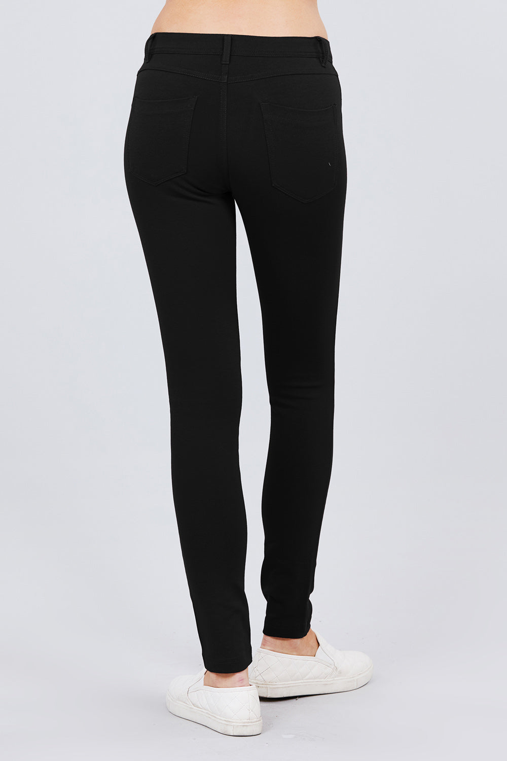 5-pockets Shape Skinny Ponte Mid-rise Pants