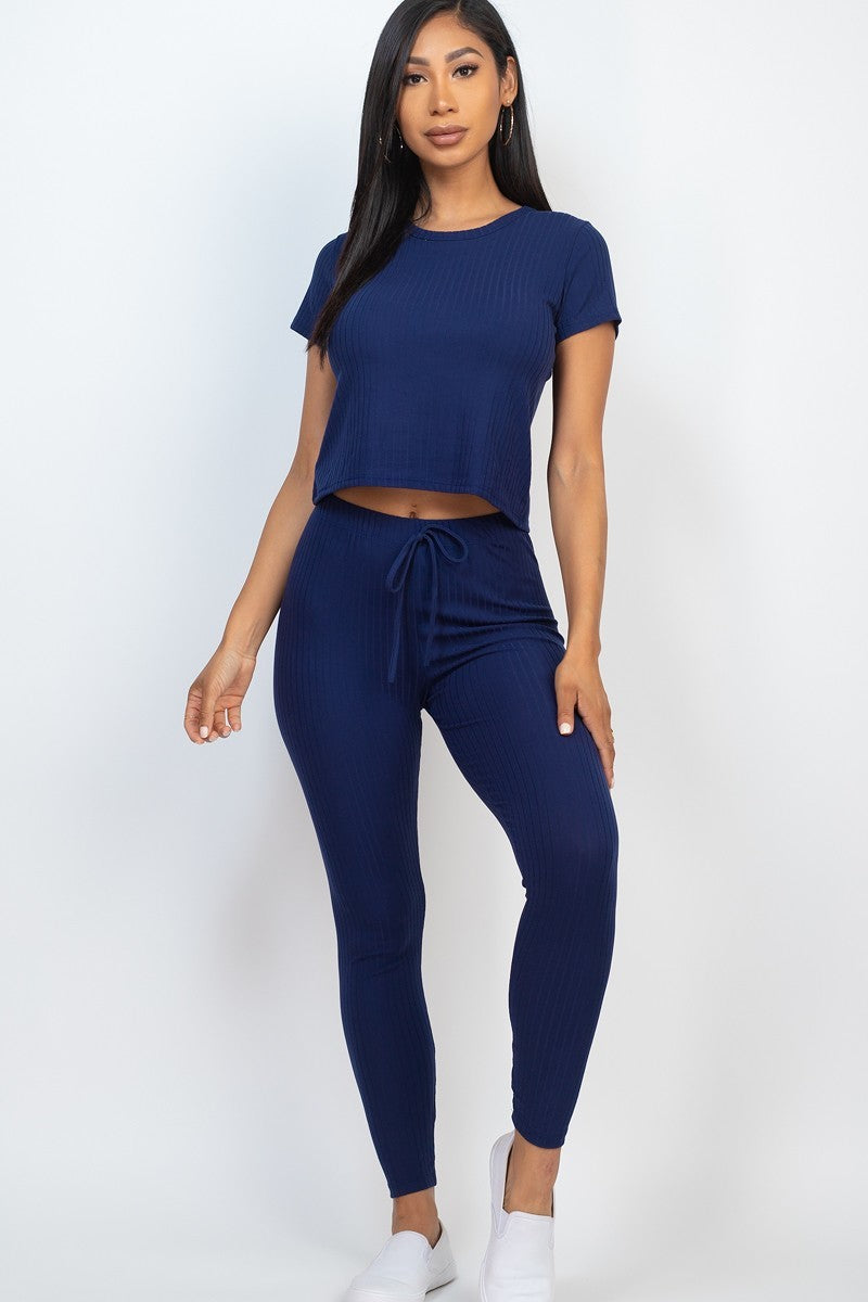 Short Sleeve Top &amp; Leggings Set