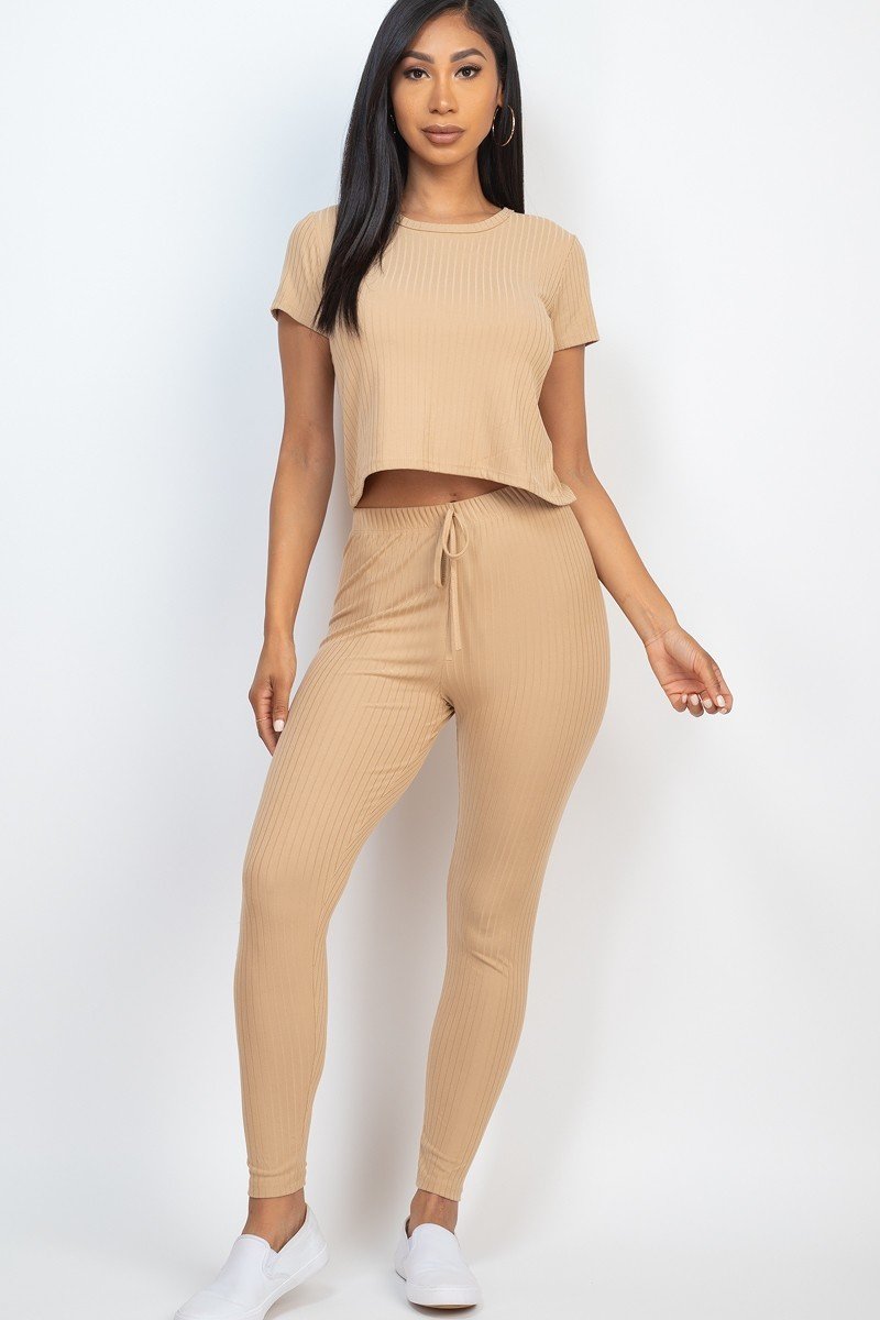 Short Sleeve Top &amp; Leggings Set