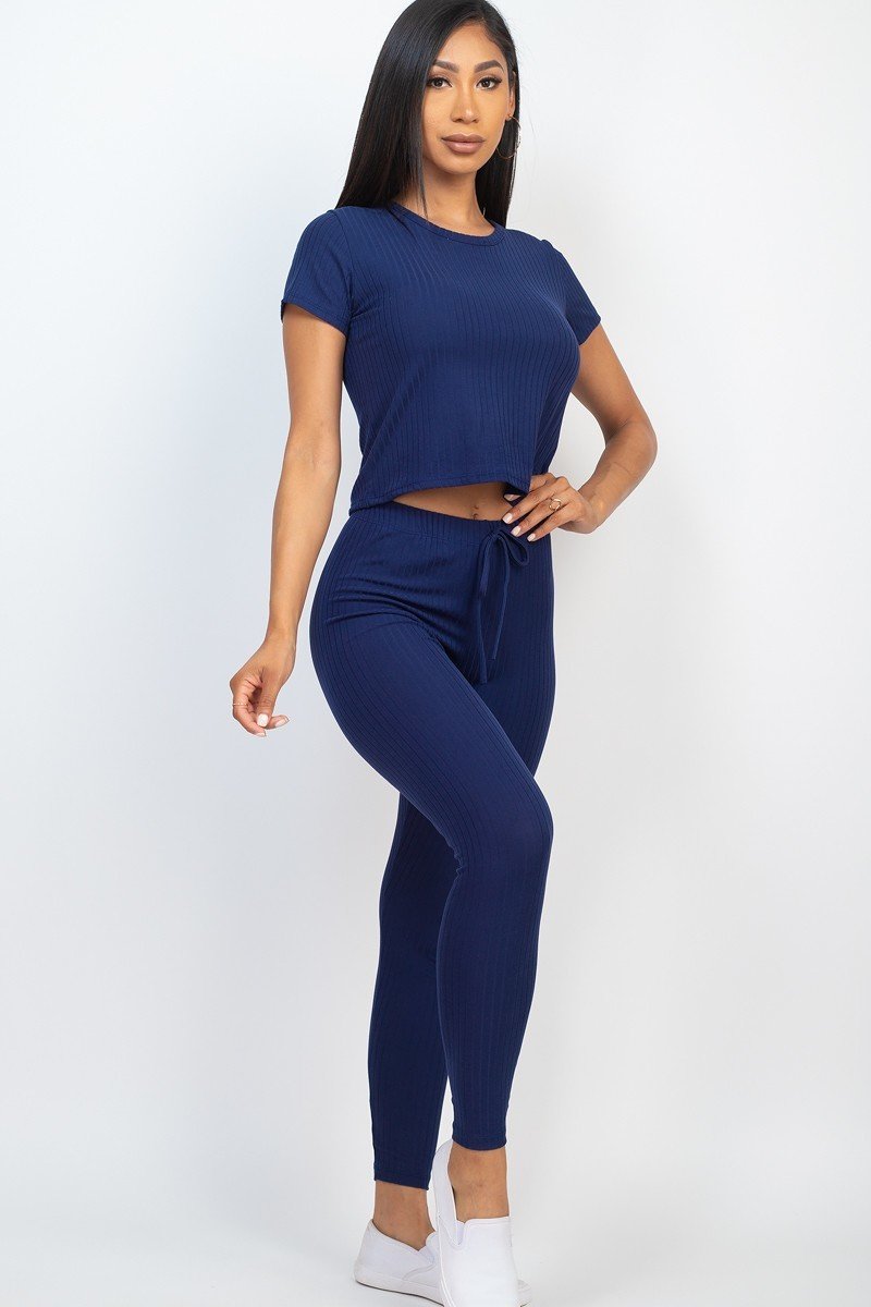 Short Sleeve Top &amp; Leggings Set