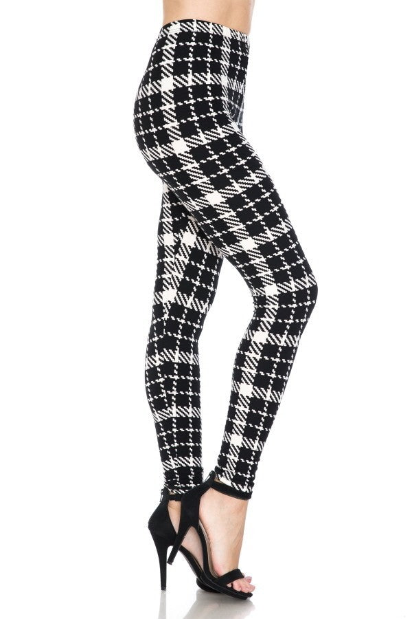 Printed Leggings With An Elasticized Waist Band