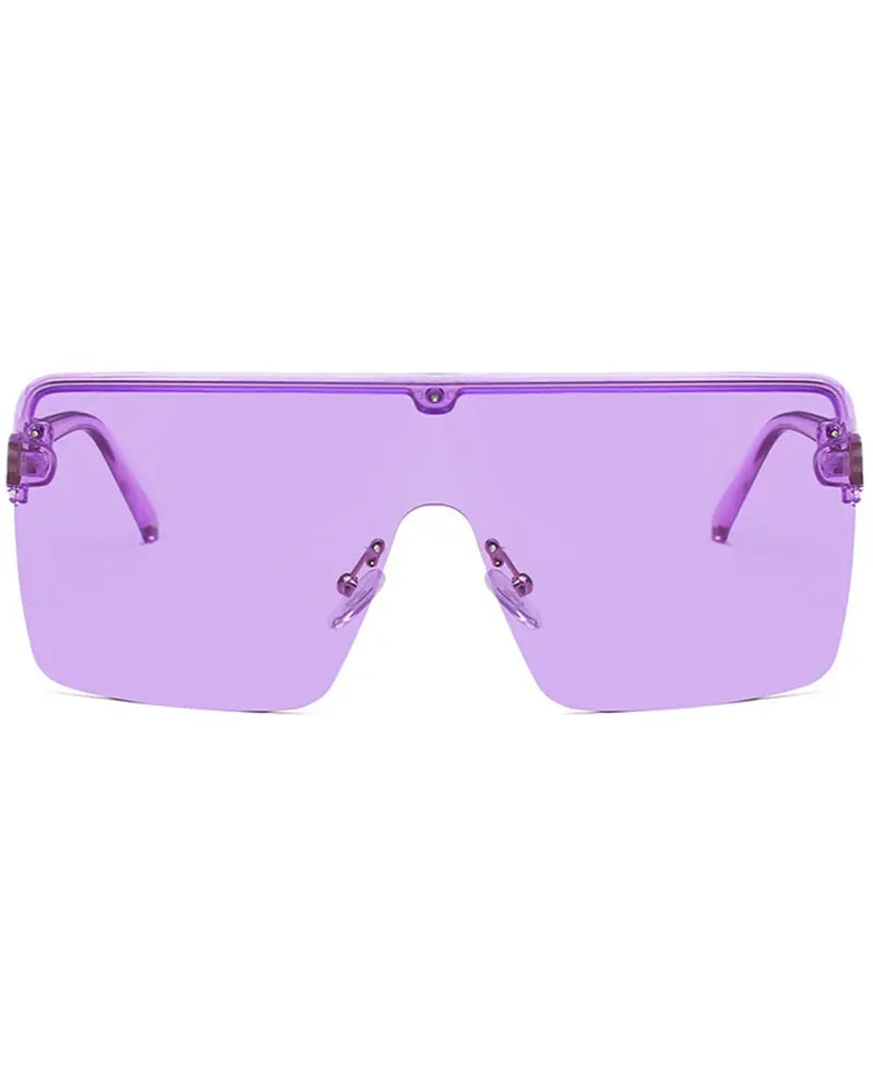 1Pair Flat Top Square Frame Sunglasses