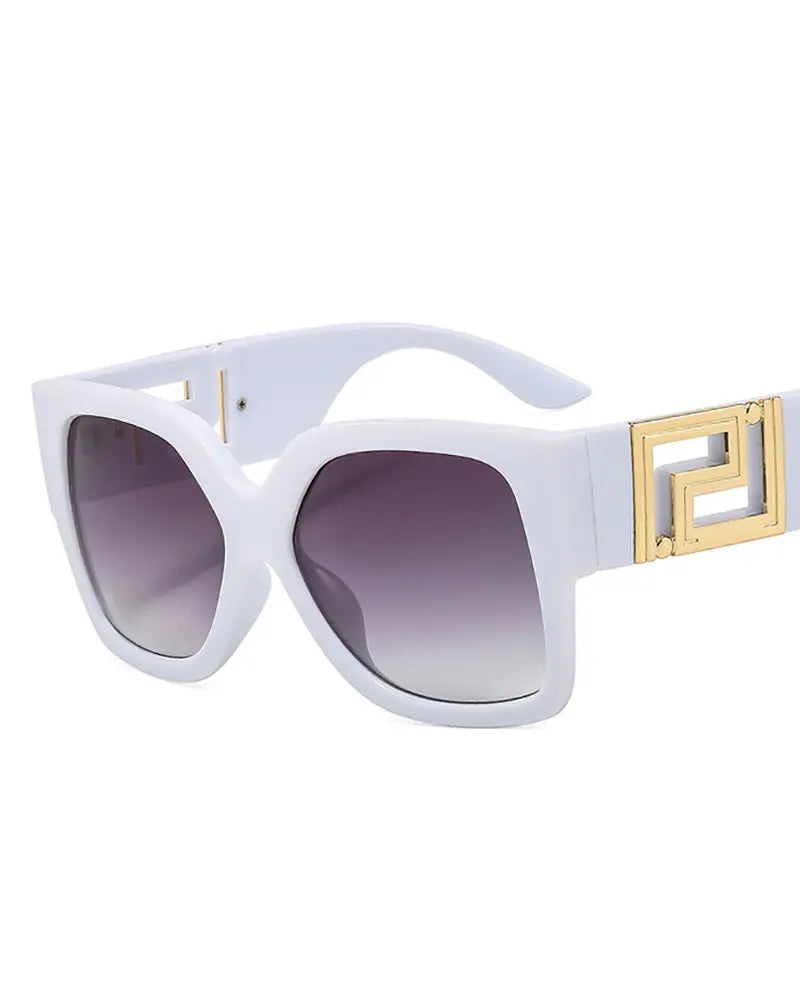 1Pair Hollow Out Square Frame Sunglasses