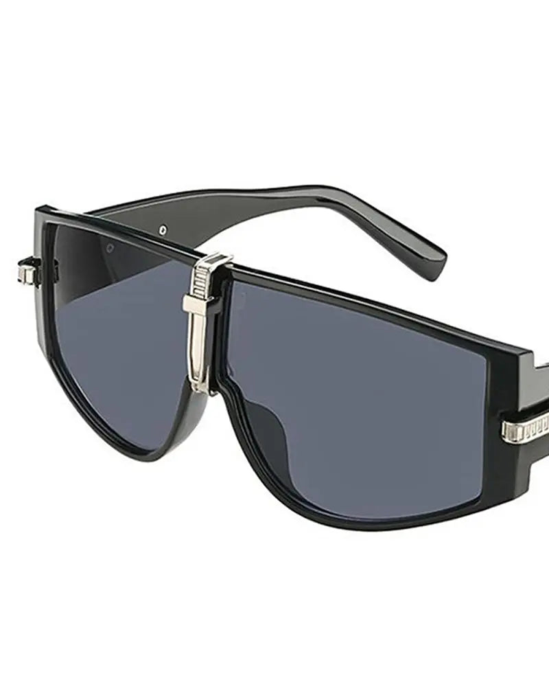 1Pair Flat Top Square Frame Gradient Sunglasses