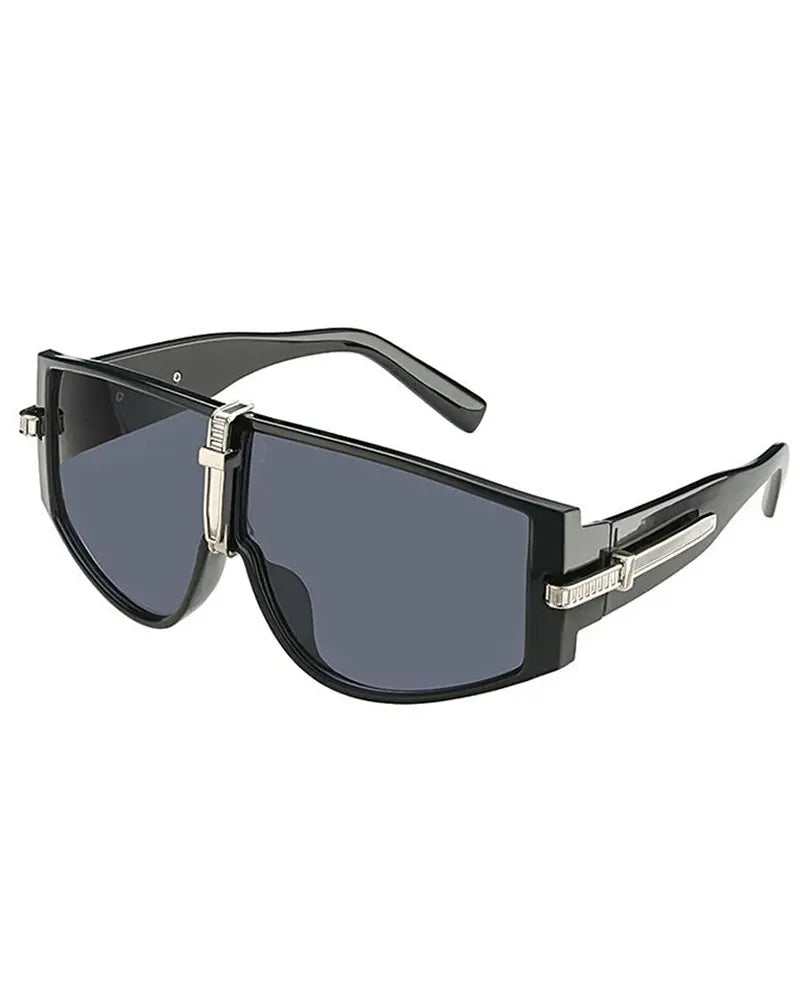 1Pair Flat Top Square Frame Gradient Sunglasses