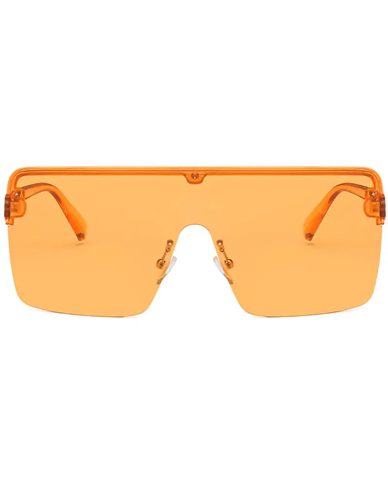 1Pair Flat Top Square Frame Sunglasses