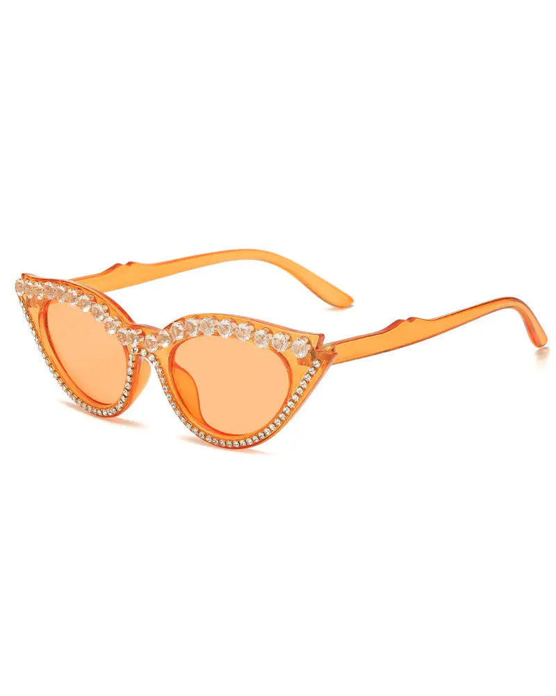 1 Pair Rhinestone Cat Eye Frame Sunglasses