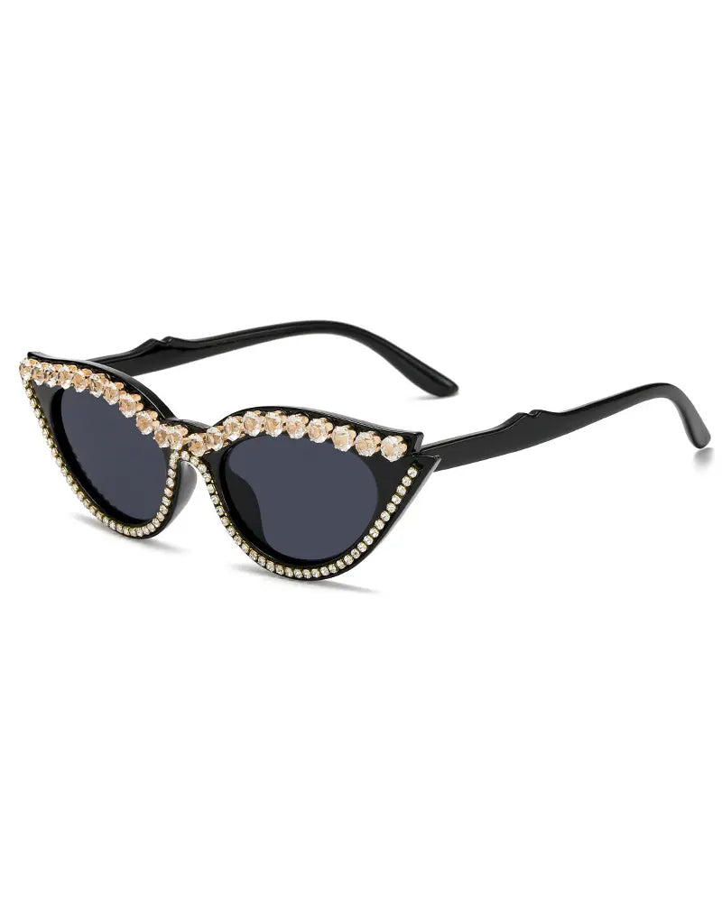 1 Pair Rhinestone Cat Eye Frame Sunglasses