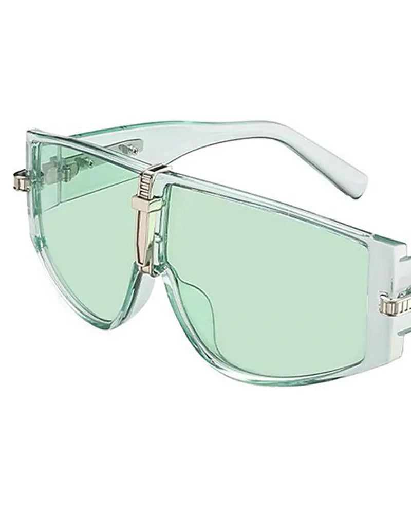 1Pair Flat Top Square Frame Gradient Sunglasses